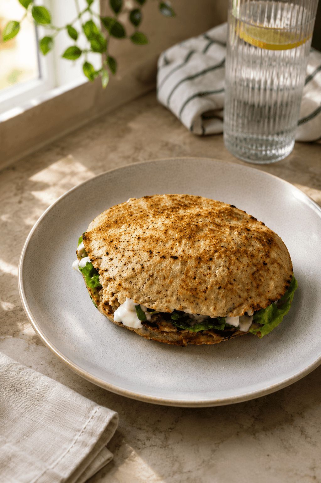 High Protein Caesar Wrap