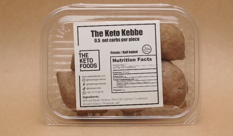 The Keto Kebbe (1.5 net carbs per piece) Half Baked