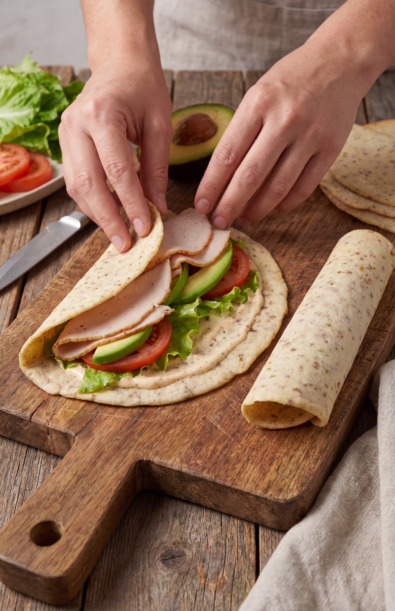 The Keto Wrap With Seeds 20 cm (2.3 net carbs per pc)