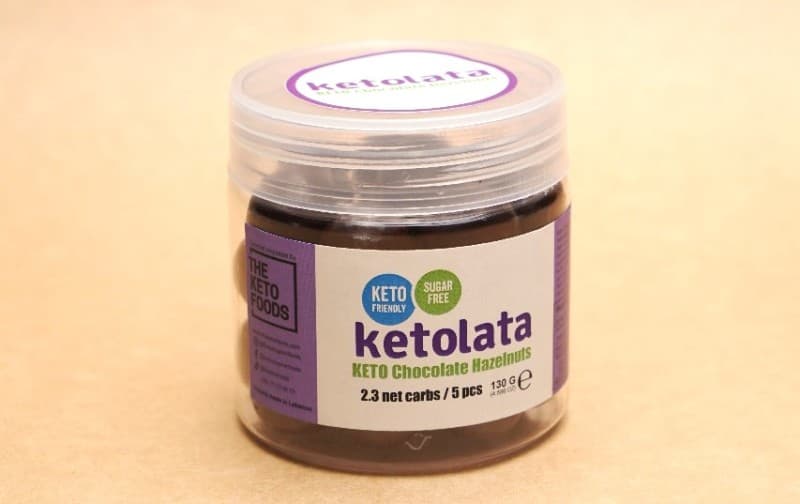 Ketolata Chocolate Hazelnuts (2.3 net carbs per 5 pcs)